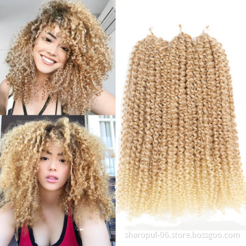 Marleybob Hair 12inch 3pieces/pack Kinky Curl Afro Kinky Twist Hair Synthetic Crochet Braiding Hair